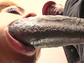 Busty Katie Kox squirts on black cock