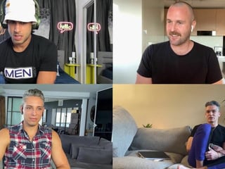 Talking about the gay porn shooting with Diego Sans and Luis Rubi