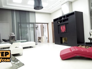 POV - Stepdaughters Alexis Crystal and Lilu Moon seduce you for threeway