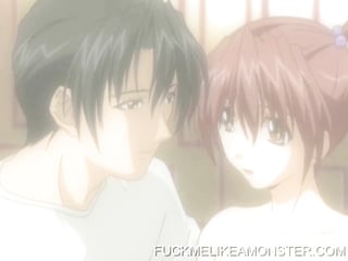 Anime babe gets facialized