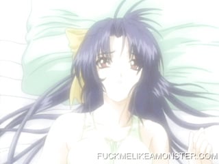 Busty hentai whore rides dick