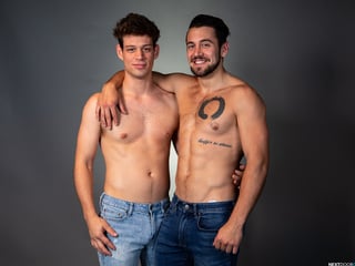 Michael Del Ray and Dante Colle having oral session