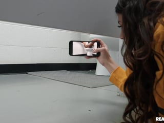 Pervy threesome in a public toilet - Kylie Rocket and Olivia Jayy