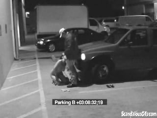 Security Blowjob by Hot Babe Caught on CCTV