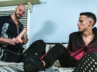 Des Irez & Cliff Jensen testing their new anal toy