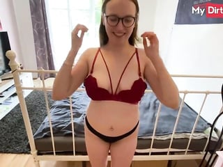 MyDirtyHobby - Sexy Redhead Leni_Lizz Gets Fingered To Orgasm For The First Time By Her Neighbor - Free Porn Video