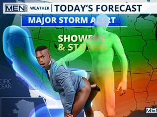 Gay Weatherman's backstage action - Adrian Hart and Chris Damned