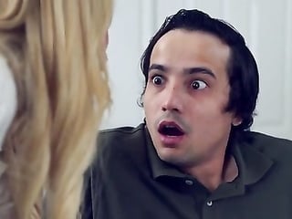 Cumhungry Stepmom Rachael Cavalli walks in on her porn addict Stepson