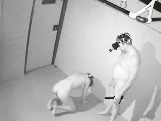 Kinky tied up babe gets toyed