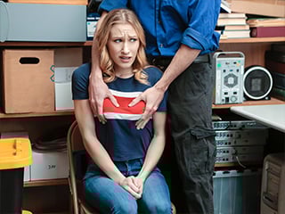 Security guard fucks lovely Kasey Miller for shoplifting