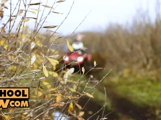 POV - Ebony rebel Lia Lin fucks her way back to good grades