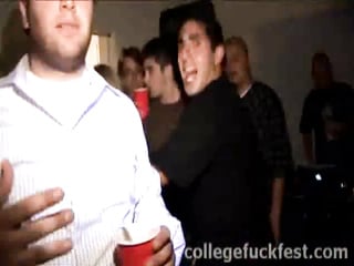 Coed teen fucking dick in frat house