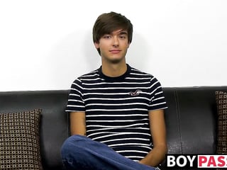 Fresh homo Jayson Steel interviewed before jacking off