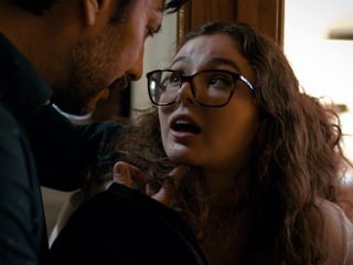 Sweet and obedient big tits teen student fucks a college administrator