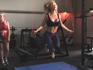 Sporty MILF Enjoys Lesbian Sex With Enthusiastic Blonde