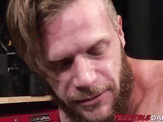 Brian Bonds tied up and banged bareback in BDSM encounter