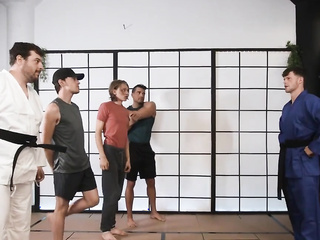 First Martial Arts Class Gets Steamy with Hot Sensei Finn