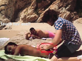 PornDoe Pedia: Beautiful Portuguese babe Noe Milk beach seduction