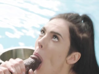 Cheating Marley Brinx engulfes HUGE black cock in her butthole