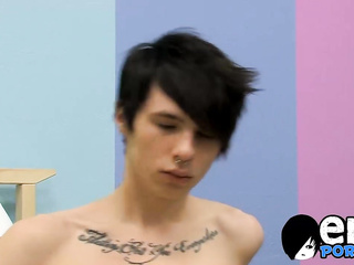 Dylan Scouville wanks his hard dick and blows a hot load