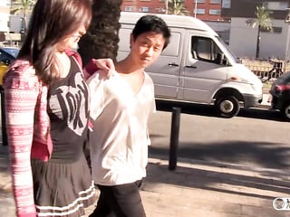 Asian Pornstar Fucks Spanish And Chinese Guys While Redhead Is Watching 