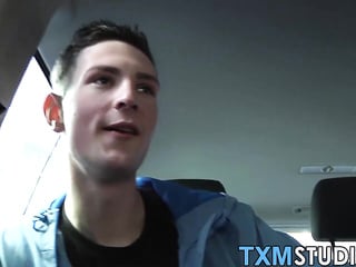 Skinny young twinks cum on each other after anal threesome