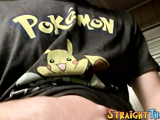 Horny straighty Daniel Delong solo masturbates and cums