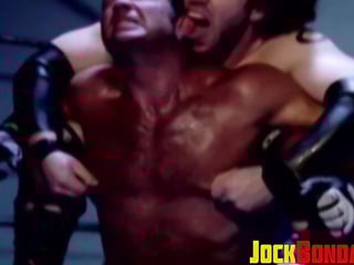 Inked hunk c**ed and dominated after losing the match