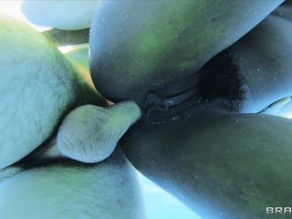 BRAZZERS Horny trophy wife peeping on a couple who are having anal sex! - Cali Carter & Ana Foxxx