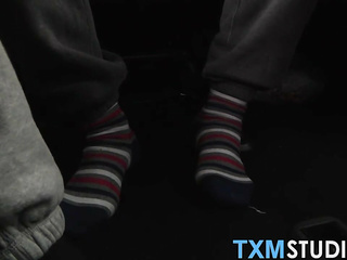 Young blonde twink picked up for a round of anal sex