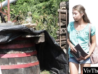 Cute assistant seduces her sexy older boss. She eats her shaved pussy