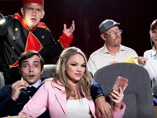 Movie theatre had teen couple fucking disburbing old people trying to watch