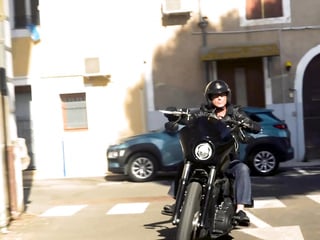 Samantha, 35, and the biker...
