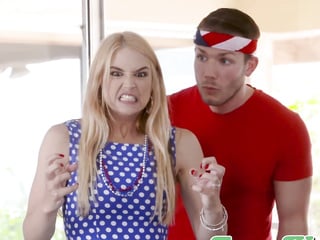 FAMILY STROKES Hot Sarah Vandella hammered by stepbro in taboo foursome