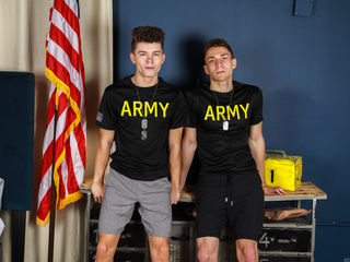 Brunette Drake Von pounds twink Adrian Duval!