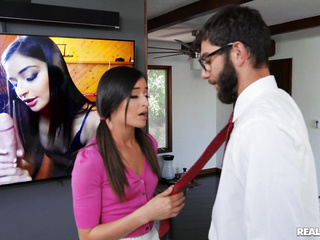 Emily Willis fucks her professor to get a better grades