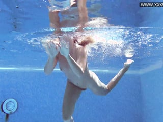 Mary Kalisy sexy brunette milf in red lingerie