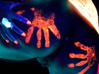 Black Light Rainy Night With Abigal Mac And Ava Addams