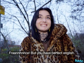 Sexy French Student Public Blowjob - Crystal Cherry, Martin Gun