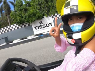 Go karting and fucking with cute amateur Thai teen with a perfect ass