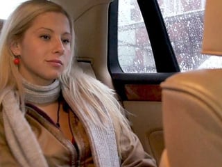 Gas station quickie with blonde teen