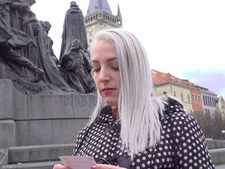 Delicious blonde gets invited to private photo shoot