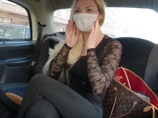 Comfortable ride with sexy blonde
