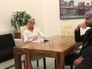 Victoria Pure seduced her colleague