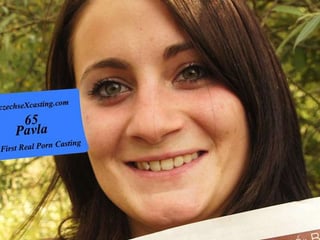 Pavla at her first porn casting