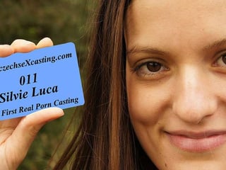 Silvia first real porn casting