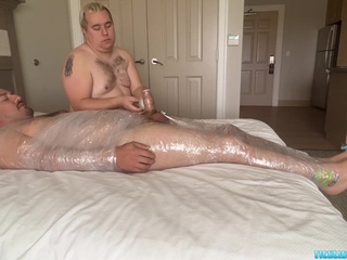 Matt mummifies and tickles Latino amateur Tickle Prince