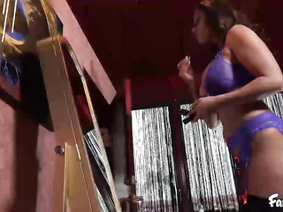 Carmen Caliente & Christina Carter are playing with strap-on toy