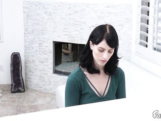 Thrilling brunette Alex Harper gets fucked by her stepdaddy