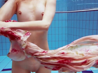 Hanging big fit boobs of Martina are tasty looking